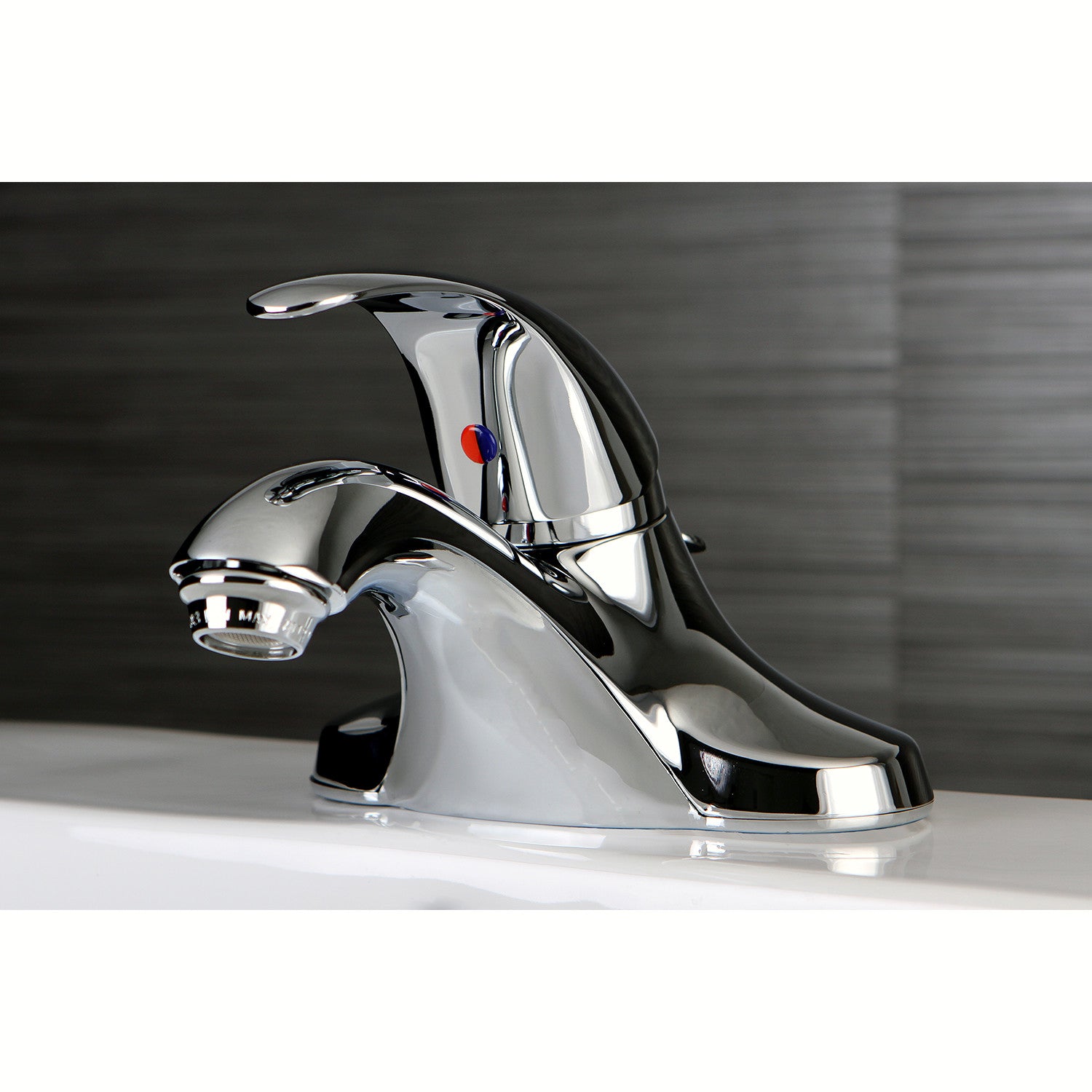 Kingston Tulare FB6541 - Legacy Single-Handle 3-Hole Deck Mount 4-Inch Centerset Bathroom Faucet with ABS Pop-Up Drain, Polished Chrome — thumbnail 2